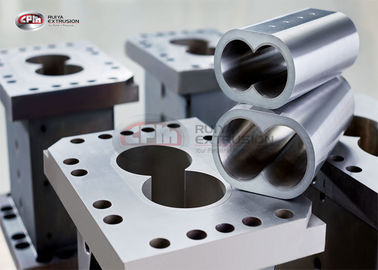 Twin Screw Extruder Spare Parts Open Barrel For Compounding Process